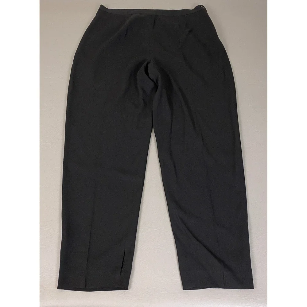 Evan-Picone Dress Pants Women's Size 16 Black Straight Leg *Flawed*
